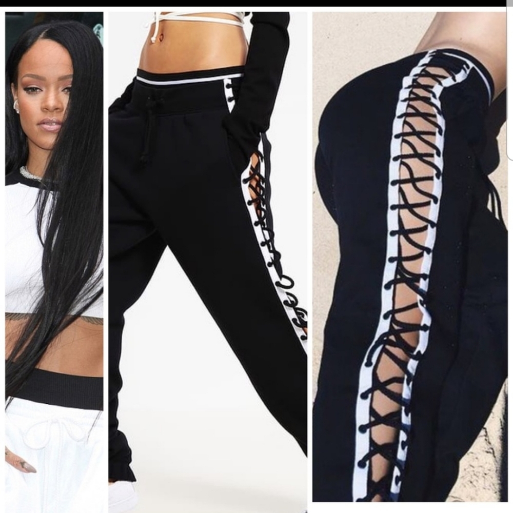 Rhianna Fenty Puma lace up joggers